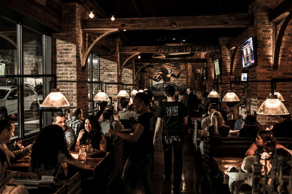 Trendy restaurant full of loyal patrons